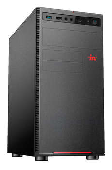Компьютер, рабочая станция iRU Home 320A3SE MT A6 9500 4Gb SSD120Gb R5 Windows 10 Professional 64 GbitEth 400W черный 1617296