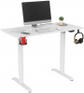 Компьютерный стол CACTUS Стол для компьютера подъёмный столешница МДФ белый каркас белый