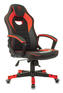 Кресло, стул ZOMBIE Кресло игровое GAME 16 черный/красный эко.кожа/ткань крестов. пластик
