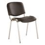 Кресло, стул BURO Стул Nowy Styl ISO WIN черный сиденье черный кожзам на ножках металл хром  [1646573]