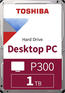 Жесткий диск HDD Toshiba Жесткий диск SATA-III 1Tb HDWD110UZSVA Desktop P300  64Mb 3.5"