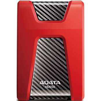 Внешний накопитель A-DATA Portable HDD 1Tb HD650 AHD650-1TU31-CRD {USB 3.1, 2.5", Red}