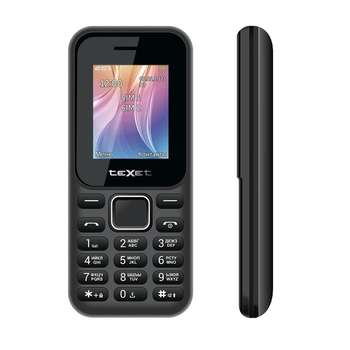 Смартфон TEXET TM-123 мобильный телефон цвет черный
