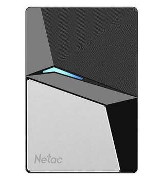 Внешний накопитель Netac SSD жесткий диск USB-C 480GB EXT. BLACK NT01Z7S-480G-32BK NETAC