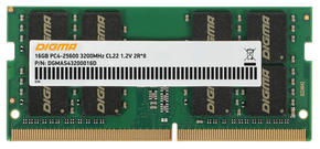 Оперативная память Digma Память DDR4 16Gb 3200MHz DGMAS43200016D RTL PC4-25600 CL22 SO-DIMM 260-pin 1.2В dual rank Ret