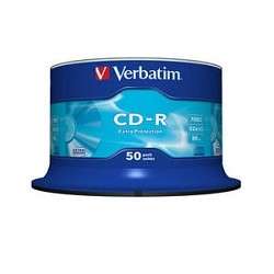 Оптический диск Verbatim Диски CD-R  50 шт. 48/52-x 700Mb, Cake Box