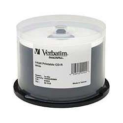 Оптический диск Verbatim Диски CD-R 25 шт.   Printable InkJet, 52-x 700Mb, Cake Box
