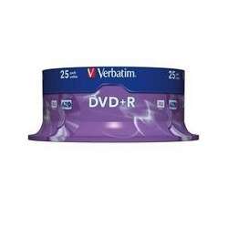 Оптический диск Verbatim Диски DVD+R  4.7Gb 16х, 25 шт, Cake Box