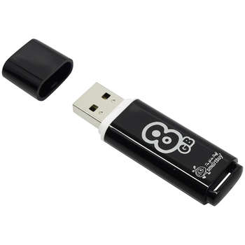 Flash-носитель OTHER Флэш-накопитель USB2.0 16GB, с колпачком, черный, под нанесение