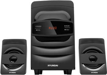Музыкальный центр HYUNDAI Микросистема H-MS1404 черный 30Вт FM USB BT SD