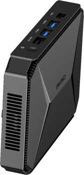 Компьютер, рабочая станция CHUWI Неттоп HeroBox N100  8Gb SSD256Gb UHDG CR Windows 11 Professional GbitEth WiFi BT черный