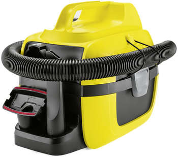 Строительный пылесос KARCHER Пылесос WD 1 Compact Battery 230Вт желтый/черный