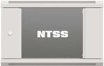 Шкаф, стойка NTSS Шкаф коммутационный Премиум  настенный 9U 600x450мм пер.дв.стекл 60кг серый 365мм 20кг 220град. 500мм IP20 сталь укомплектованный