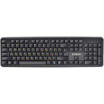 Клавиатура EXEGATE EX279940RUS LY-331L, <USB, шнур 2м, черная,  104кл, Enter большой>, OEM