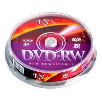 Оптический диск CMC Диски VS DVD-RW 4,7 GB 4x CB/10