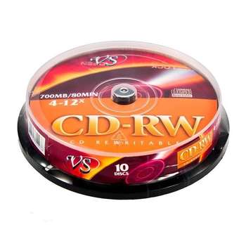 Оптический диск VS CD-RW 80 4-12x CB/10