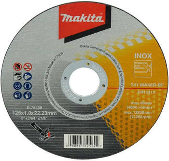 Круг, диск, фреза MAKITA Диск отрезной по мет. D-75530 d=125мм d