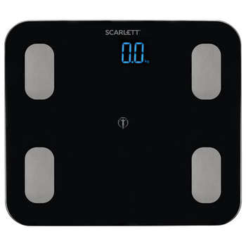 Весы SCARLETT напольные диагностические SC-BS33ED46, электронные, вес до 150 кг, Bluetooth, черные