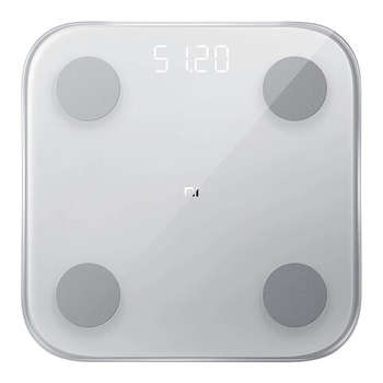 Весы Xiaomi напольные Mi Body Composition Scale 2, максимальная нагрузка 150 кг, квадрат, стекло, белые, NUN4048GL