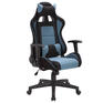 Игровое кресло BRABIX Кресло компьютерное "GT Racer GM-100", две подушки, ткань, черное/голубое, 531818