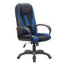 Игровое кресло BRABIX Кресло компьютерное PREMIUM "Rapid GM-102", экокожа/ткань, черное/синее, 532106
