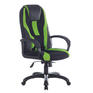 Игровое кресло BRABIX Кресло компьютерное PREMIUM "Rapid GM-102", экокожа/ткань, черное/зеленое, 532419, GM-102_532419