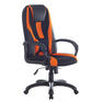 Игровое кресло BRABIX Кресло компьютерное PREMIUM "Rapid GM-102", экокожа/ткань, черно/оранжевое, 532420, GM-102_532420