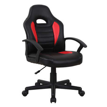 Игровое кресло BRABIX Кресло компьютерное "Spark GM-201", экокожа, черное/красное, 532503