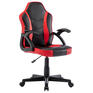 Игровое кресло BRABIX Кресло компьютерное "Shark GM-203", экокожа, черное/красное, 532512