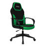 Игровое кресло BRABIX Кресло компьютерное "Alpha GM-018", ткань/экокожа, черное/зеленое, 532639, GM-018_532639