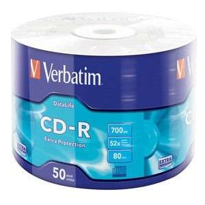 Оптический диск Verbatim Диски CD-R 700Mb 52x bulk
