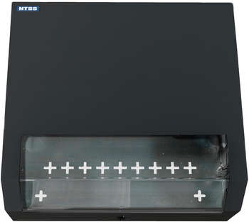 Шкаф, стойка NTSS Шкаф коммутационный  настенный 5U 520x140мм пер.дв.стекл несъемн.бок.пан. 80кг черный 11кг 480мм IP20 металл