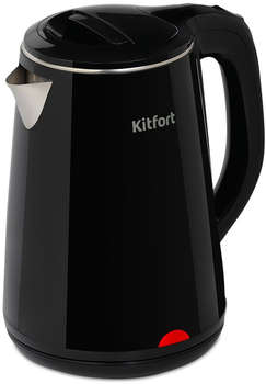 Чайник/Термопот KITFORT Чайник электрический КТ-6160 1.8л. 2200Вт черный корпус: металл/пластик
