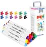 Маркер DELI Набор маркеров для скетчинга E70803-12 Color Emotion 11мм 150мм трехгр. двойной пиш. наконечник 1-7мм 12цв. ассорти пластиковая коробка
